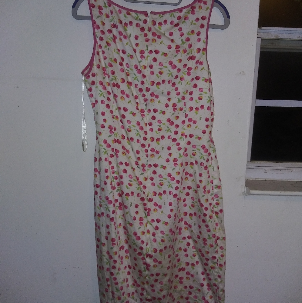 Vintage Liz Claiborne Floral Midi Lined Wide Straps - Picture 11 of 11